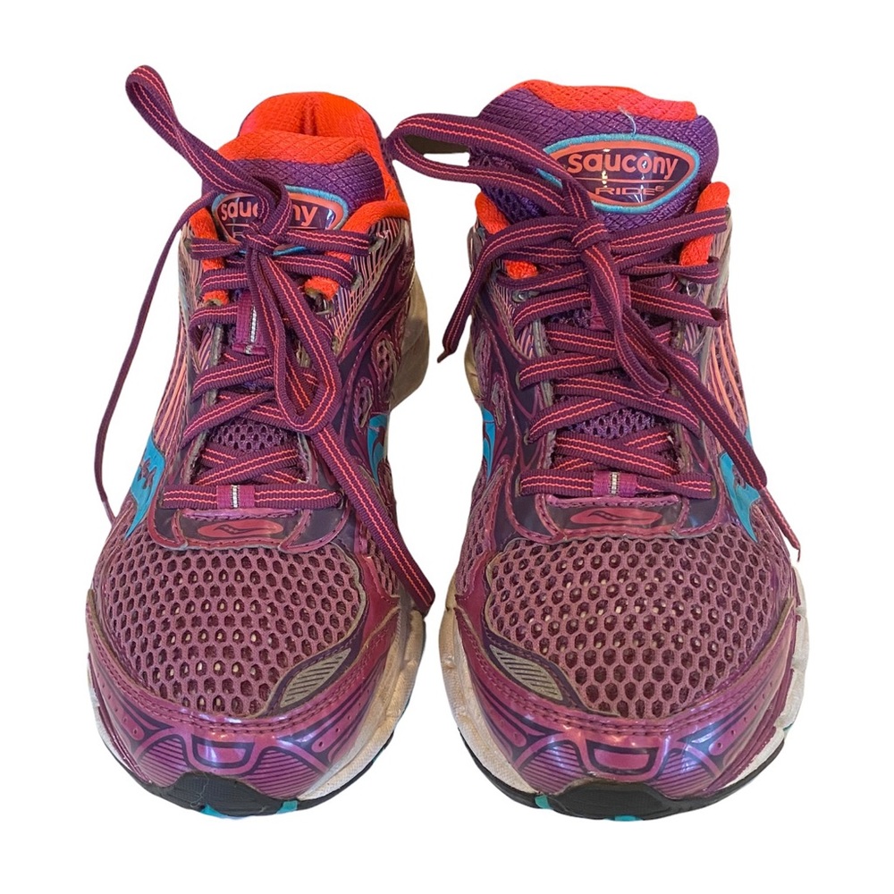 Saucony Ride 6 purple pink cross trainer running shoes sneakers 8 - Picture 6 of 11
